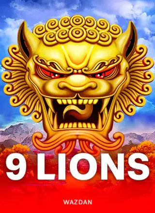 ภาพหน้าปกเกมสล็อตสิงโตทองคำ 9 Lions จากค่าย Wazdan